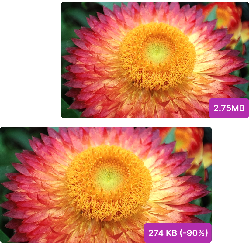 Image compression comparison