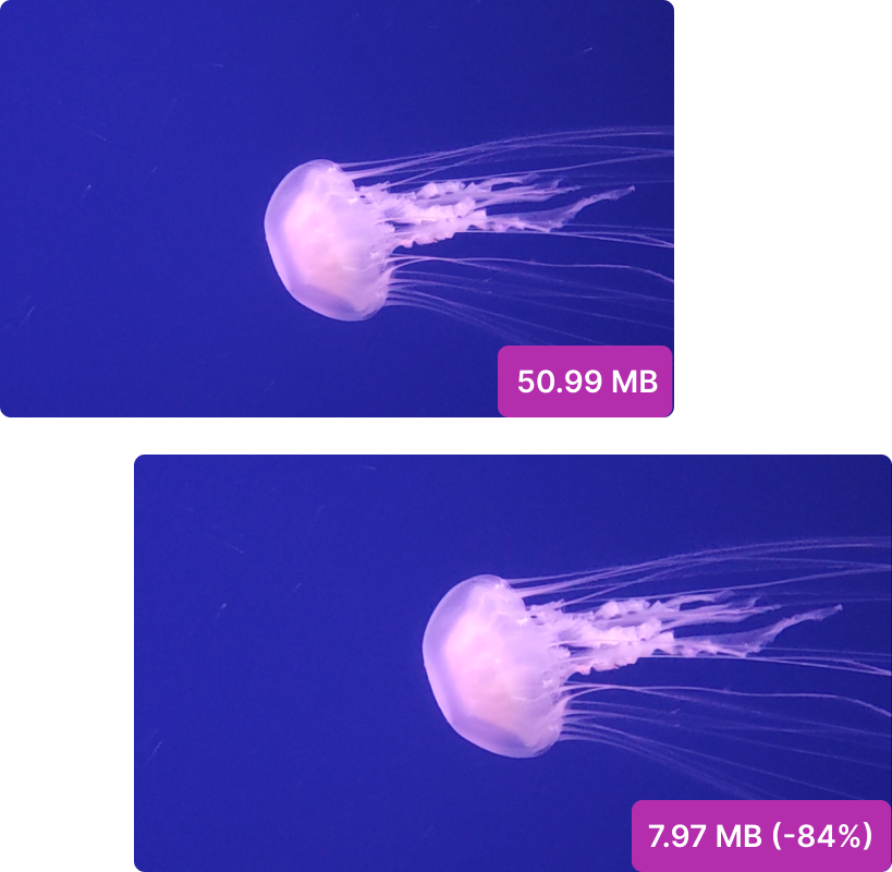 Video compression comparison